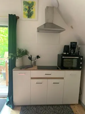 Cuisine ou kitchenette dans l'établissement GITE Au Dessus des Pâquerettes