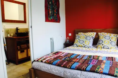 Un ou plusieurs lits dans un hébergement de l'établissement Le petit gîte de Cancale, Saint-Malo, Bretagne