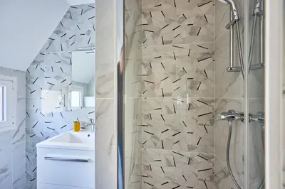 Salle de bains dans l'établissement La Grange des Ours - Proche de la plage