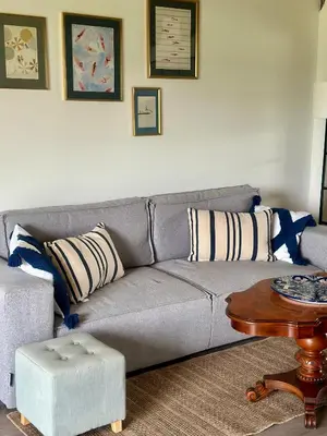 Coin salon dans l'établissement La Maison de Melman