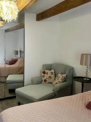 Coin salon dans l'établissement La Maison de Melman