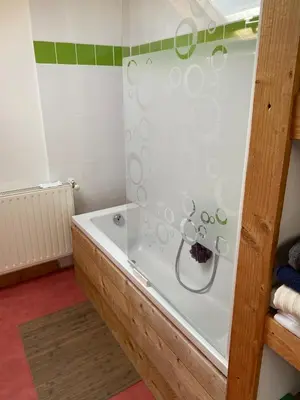 Salle de bains dans l'établissement La Longère