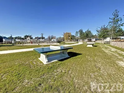 Plan de l'établissement Chalet cozy à Jullouville - 4 pers, piscine chauffée, proche plage et commerces - FR-1-361-538