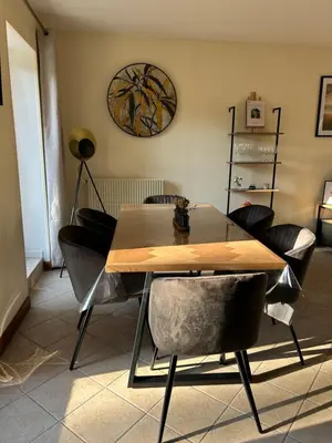 Coin salon dans l'établissement Maison cosy au centre historique de Bayeux