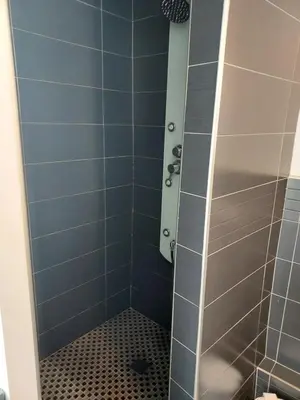 Salle de bains dans l'établissement GITE LA BEAUTEE