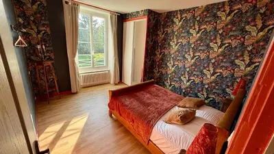 Un ou plusieurs lits dans un hébergement de l'établissement La Clef Decamp Clos Minotte 30 pers jacuzzi, billard, baby-foot