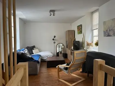 Télévision ou salle de divertissement dans l'établissement Duplex cosy hyper centre Caen