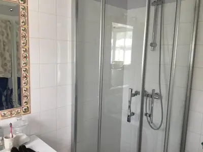 Salle de bains dans l'établissement La bretonniere