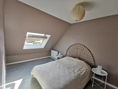 Un ou plusieurs lits dans un hébergement de l'établissement La maison des Alliés Bayeux