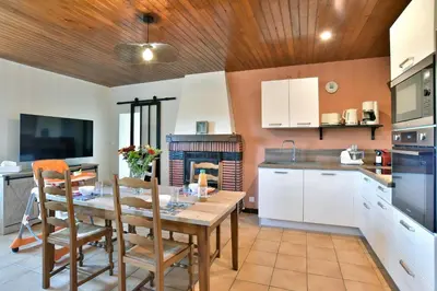 Cuisine ou kitchenette dans l'établissement Gîte de la Bosse Besnard