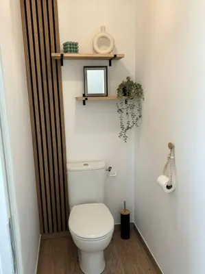 Salle de bains dans l'établissement Gîte des couleurs