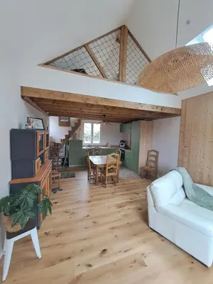 Coin salon dans l'établissement Les Goelettes à 250 m de la plage