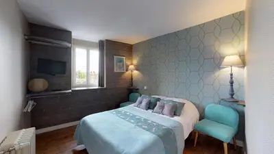 Un ou plusieurs lits dans un hébergement de l'établissement La Clef Decamp Villa Dei 15 pers jacuzzi, baby-foot, 30 min mer