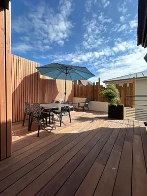 Balcon ou terrasse dans l'établissement Les Apparts de St Mart