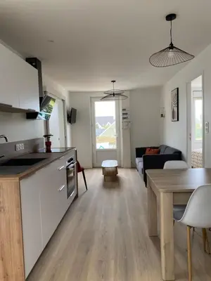 Cuisine ou kitchenette dans l'établissement Les Apparts de St Mart