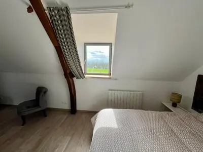 Un ou plusieurs lits dans un hébergement de l'établissement Gîte de la Tessonnière