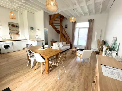 Cuisine ou kitchenette dans l'établissement Gîte la Coquille - Chaleureux & paisible