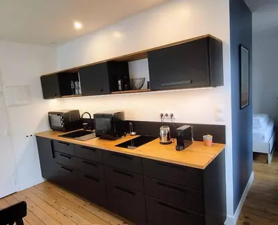 Cuisine ou kitchenette dans l'établissement Appartement 1 Maison Dior, centre, plage à 500 m