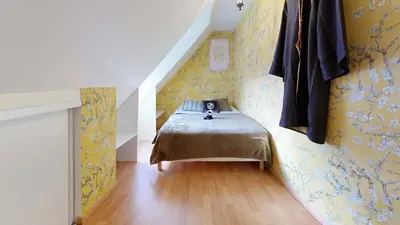 Un ou plusieurs lits dans un hébergement de l'établissement La Clef Decamp Moulin Harry 21 pers 10 min Viaduc de la Souleuvre