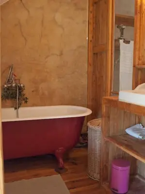 Salle de bains dans l'établissement La Maison Cabane