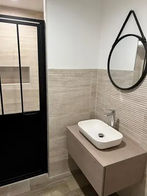 Salle de bains dans l'établissement la veranda