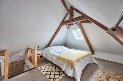 Un ou plusieurs lits dans un hébergement de l'établissement La Maison du Pêcheur - A 250 m de la plage