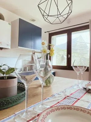 Télévision ou salle de divertissement dans l'établissement Gite L'Erable Normand