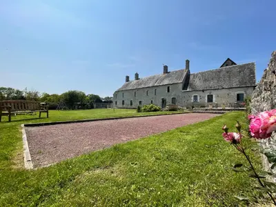 Jardin de l'établissement Gîte Omaha 3 étoiles - La Ferme Delaunay