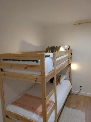 Un ou plusieurs lits dans un hébergement de l'établissement Le domaine des figuiers - Gîte des pèlerins