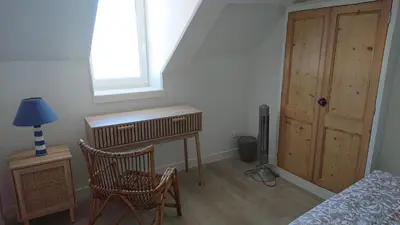 Un ou plusieurs lits dans un hébergement de l'établissement Appartement Duplex 55m2 face à la mer
