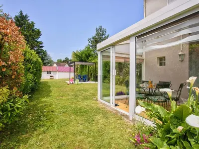 Jardin de l'établissement Maison de vacances familiale près des commerces et plage à Merville Franceville - FR-1-788-10