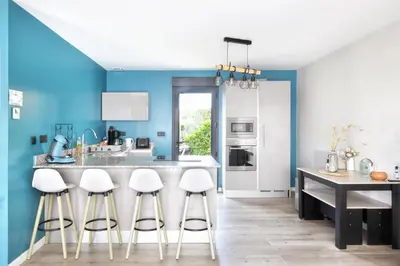 Cuisine ou kitchenette dans l'établissement Gîte Anna - Maison à proximité de la mer