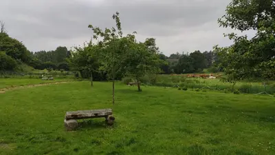 Jardin de l'établissement Right between two coast lines