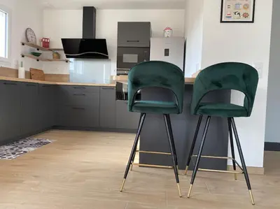 Cuisine ou kitchenette dans l'établissement La Maison des Copains au coeur du DDAY