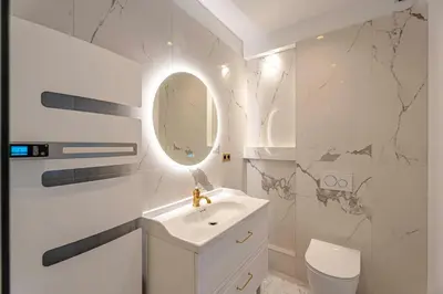 Salle de bains dans l'établissement Petit Appartement Cosy proche Centre historique