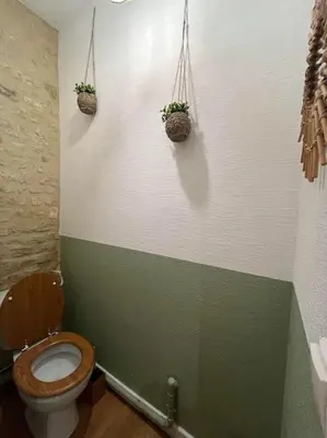 Salle de bains dans l'établissement Le Petit Portais