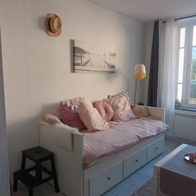Un ou plusieurs lits dans un hébergement de l'établissement Le petit nid de Katia 1
