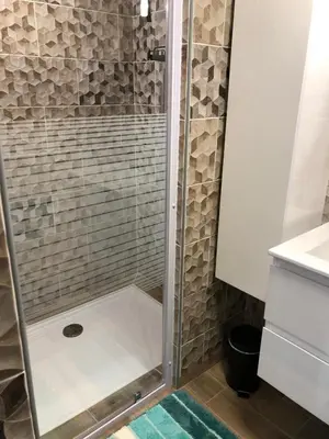 Salle de bains dans l'établissement Studio proximité Saint Lo