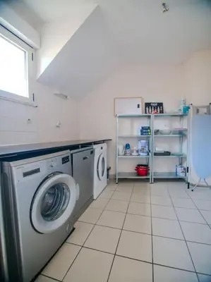Cuisine ou kitchenette dans l'établissement Appartement terrasse