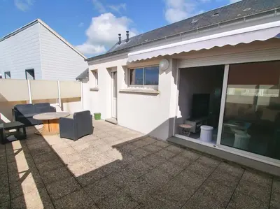 Balcon ou terrasse dans l'établissement Appartement terrasse