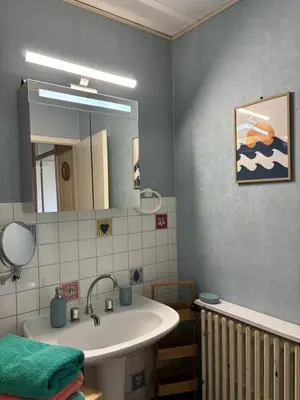 Salle de bains dans l'établissement Maison ALCEMA