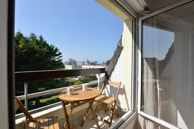 Balcon ou terrasse dans l'établissement Chez Flora - Appt pour 4 proche de la plage