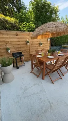 Terrasse ou espace extérieur de l'établissement Le Cottage d'Emmy - Rose