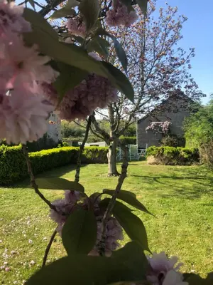 Jardin de l'établissement Maison de pays proche de la mer
