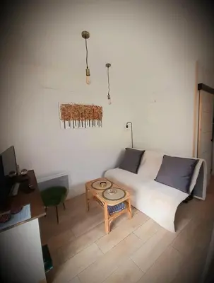 Coin salon dans l'établissement La casa d'isa