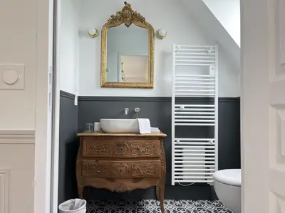Salle de bains dans l'établissement La Chambre du Cottage B&B