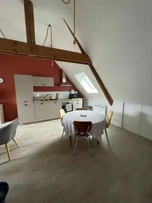 Cuisine ou kitchenette dans l'établissement Appartement cosy centre ville