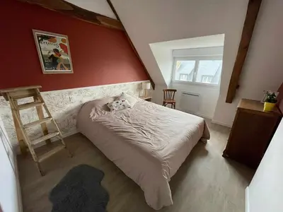 Un ou plusieurs lits dans un hébergement de l'établissement Appartement cosy centre ville