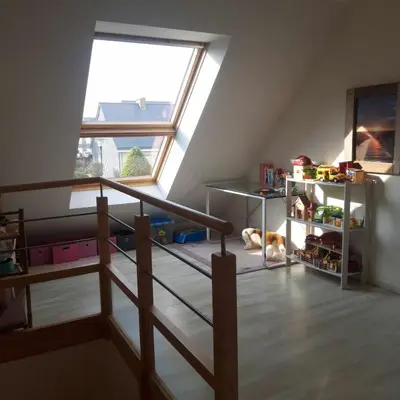Un ou plusieurs lits dans un hébergement de l'établissement Villa la Salamandre - Jullouville