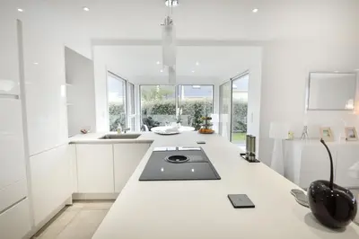 Cuisine ou kitchenette dans l'établissement Le Gîte des Tadornes - Pavillon à 5mn de la plage